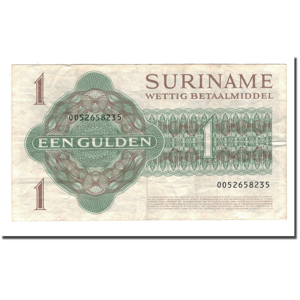 Banknote, Surinam, 1 Gulden, 1961-1986, 1984-12-01, KM:116h, VF(20-25)