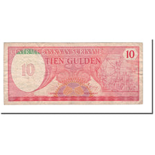 Billet, Surinam, 10 Gulden, 1982, 1982-04-01, KM:126, B+