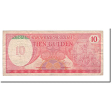 Biljet, Suriname, 10 Gulden, 1982, 1982-04-01, KM:126, B+