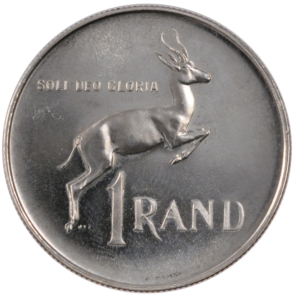 SOUTH AFRICA, Rand, 1965, KM #71.1, MS(60-62), Silver, 15.04