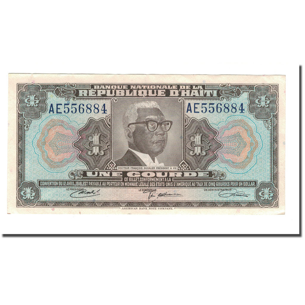 Banknote, Haiti, 1 Gourde, L.1919, KM:200a, EF(40-45)