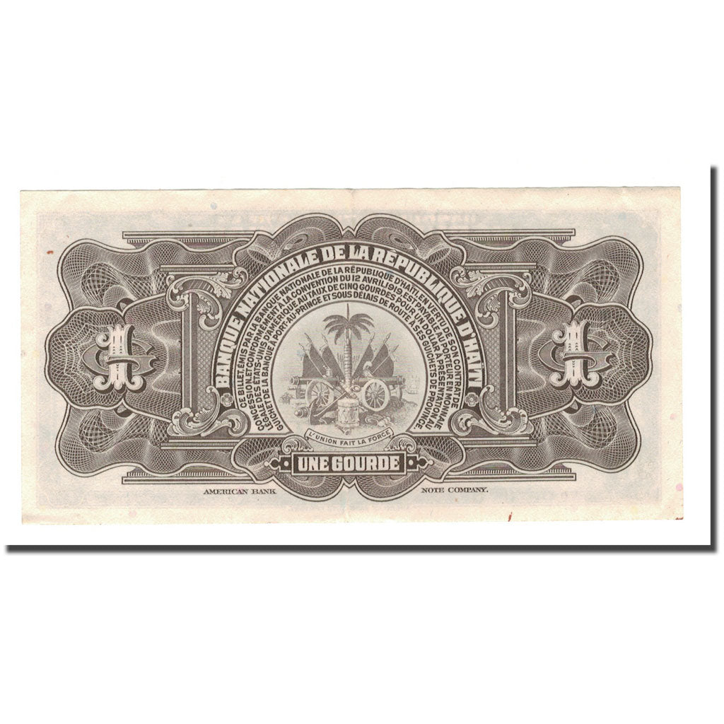 Banknote, Haiti, 1 Gourde, L.1919, KM:200a, EF(40-45)