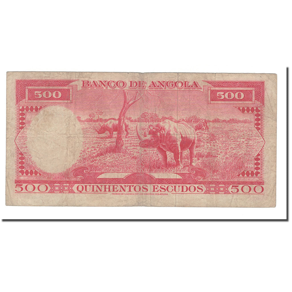 Banknote, Angola, 500 Escudos, 1970, 1970-06-10, KM:97, VF(20-25)