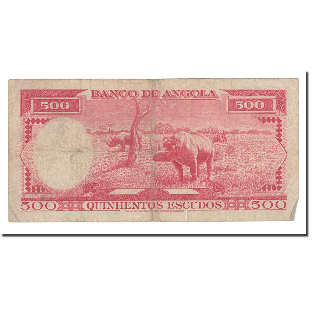 Billet, Angola, 500 Escudos, 1970, 1970-06-10, KM:97, TB