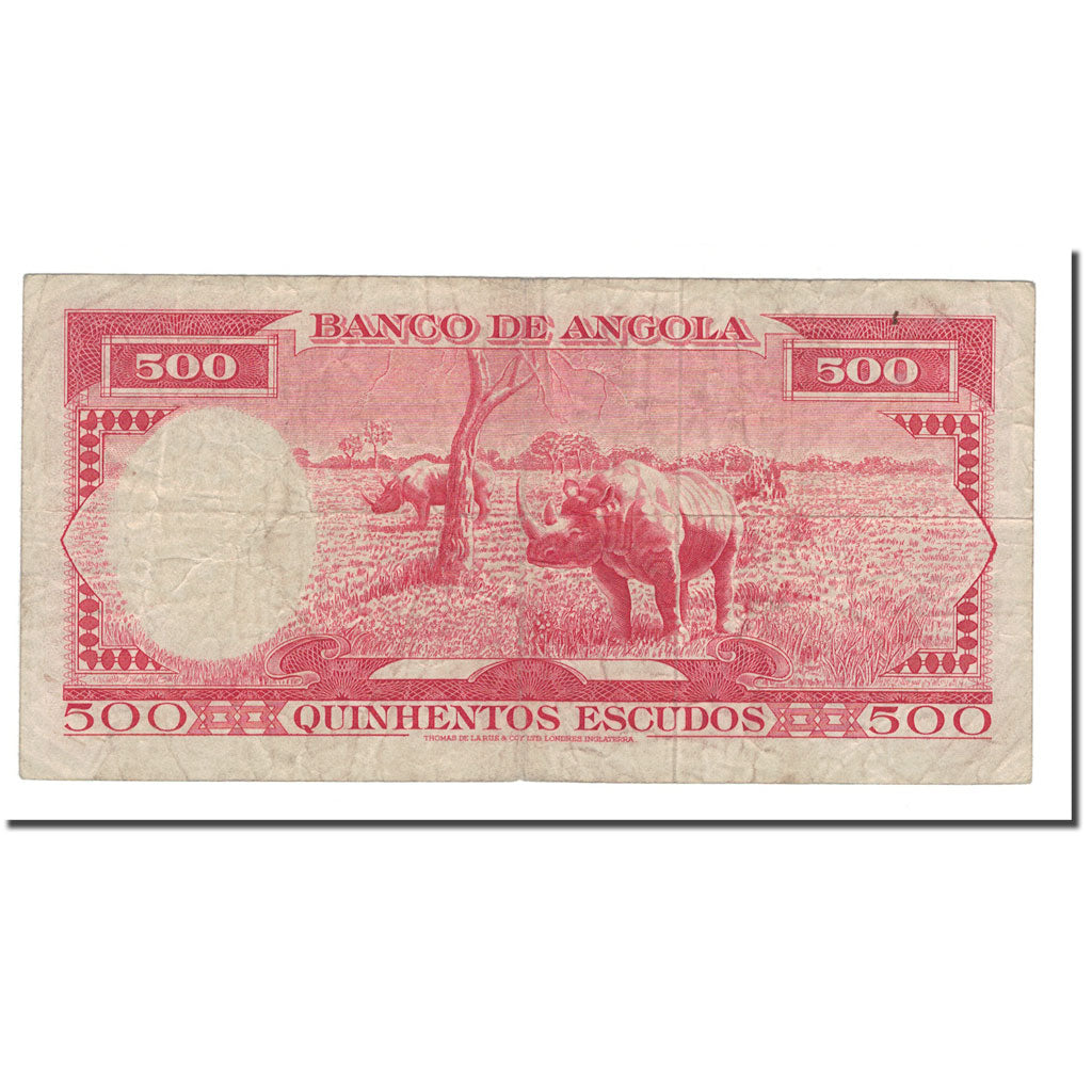 Banknote, Angola, 500 Escudos, 1970, 1970-06-10, KM:97, VF(20-25)