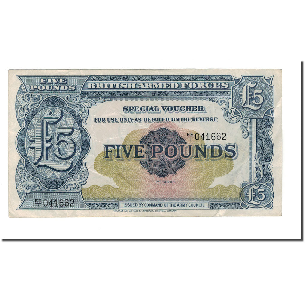 Banknote, Great Britain, 5 Pounds, 1958, KM:M23, EF(40-45)