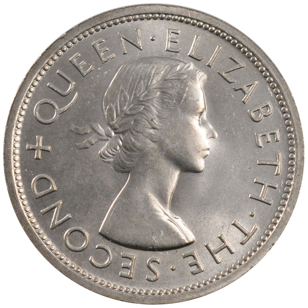 SOUTHERN RHODESIA, Crown, 1953, KM #27, MS(60-62), Silver, 38.5, 28.36