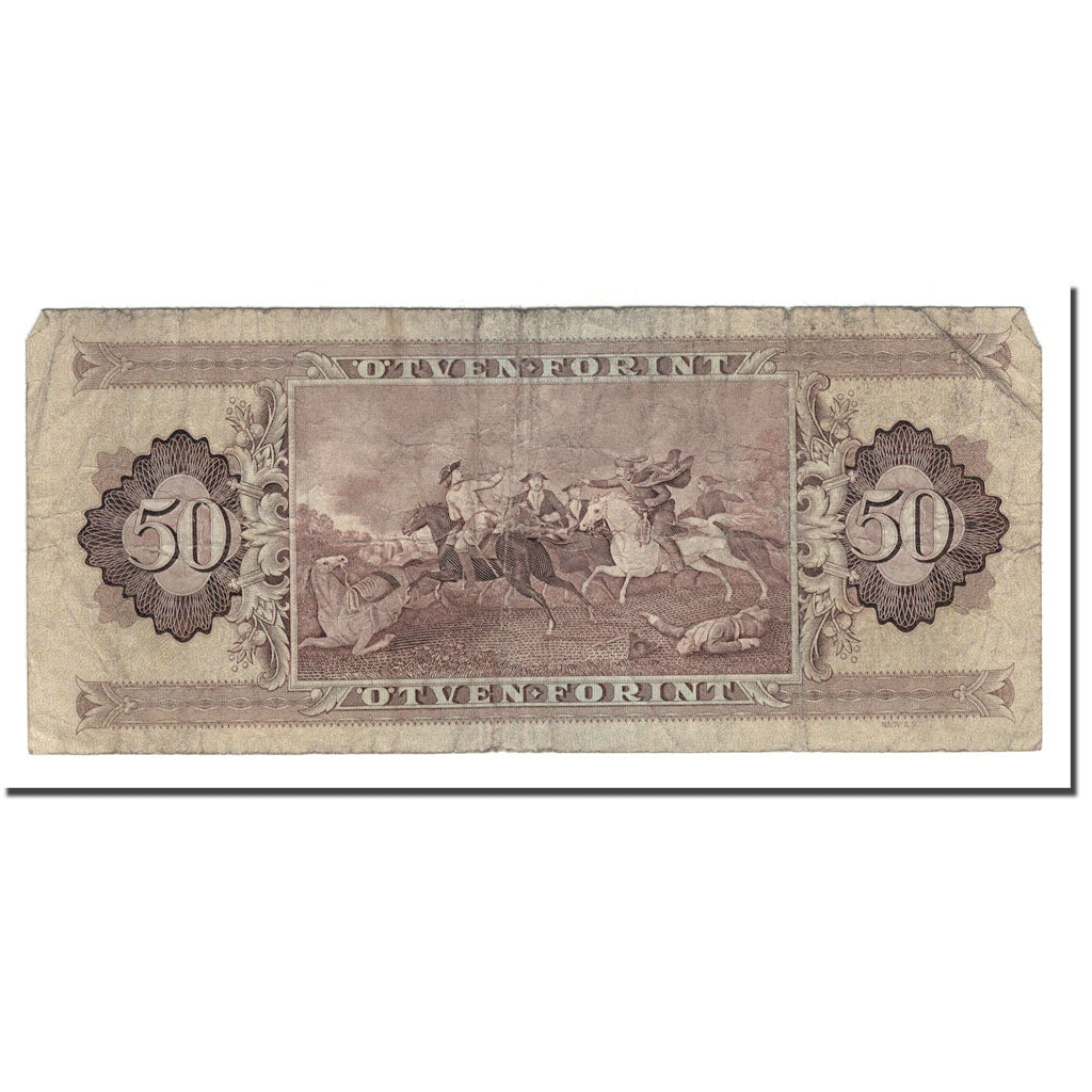 Billet, Hongrie, 50 Forint, 1980, 1980-09-30, KM:170d, B