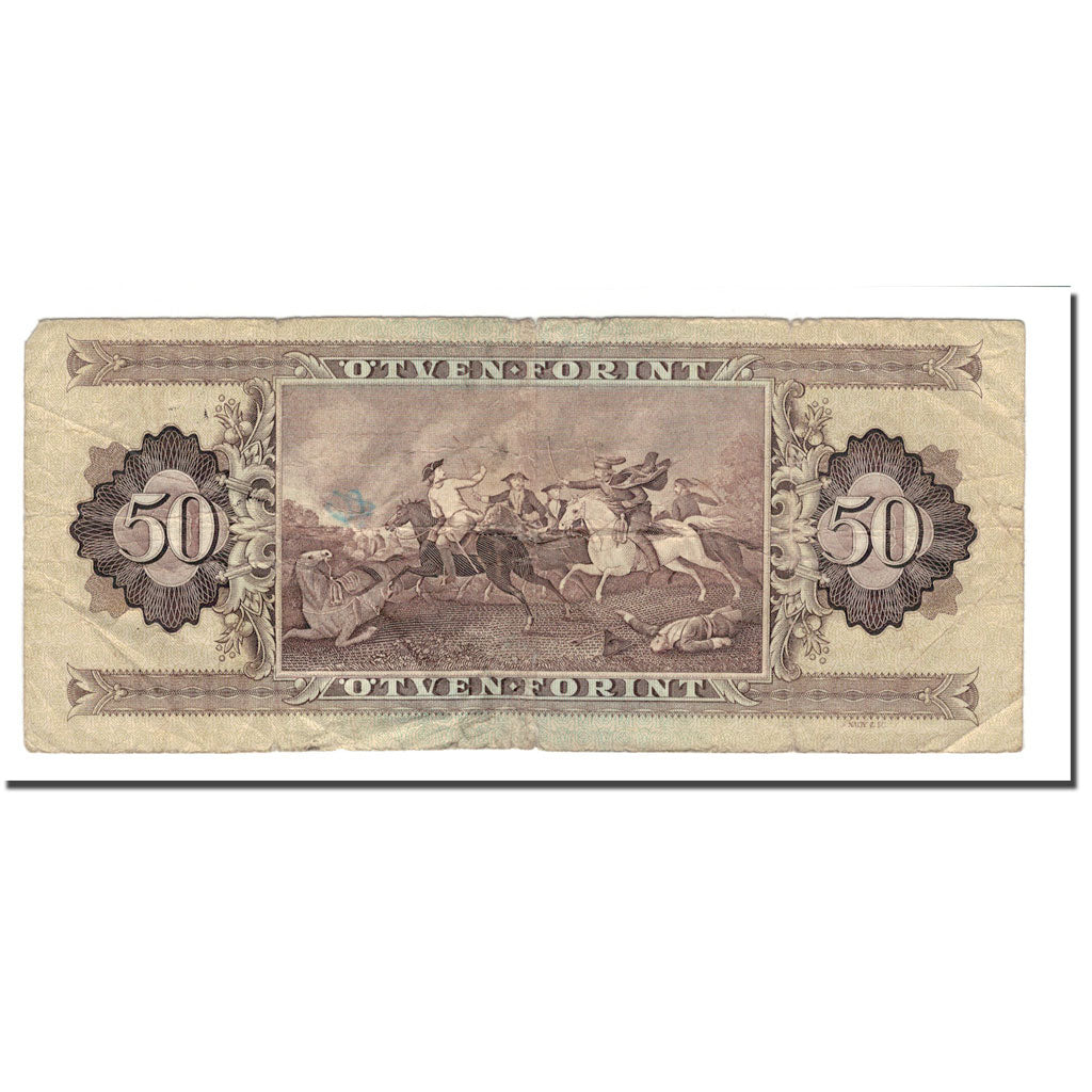 Banknote, Hungary, 50 Forint, 1965-89, 1983-11-10, KM:170f, VG(8-10)
