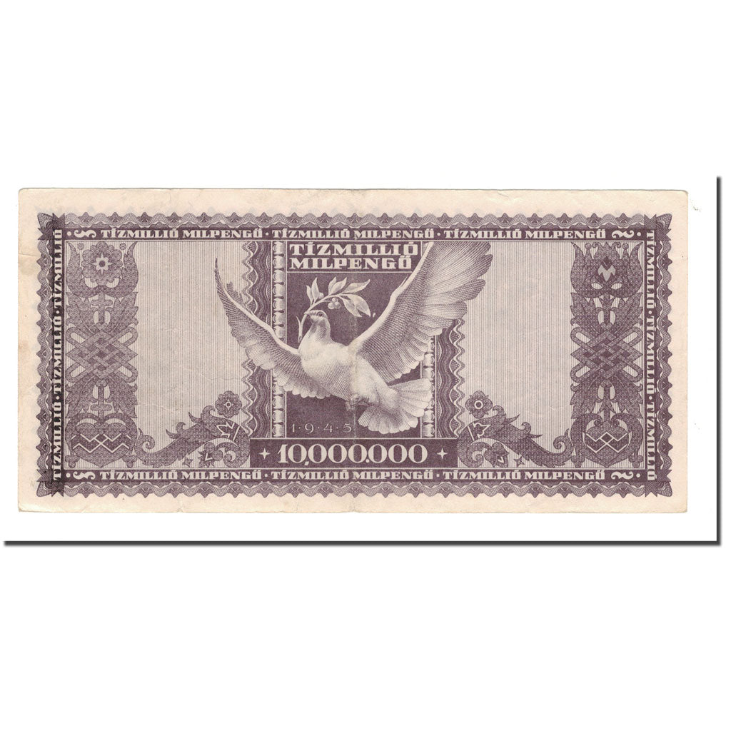 Banknote, Hungary, 10 Million Milpengö, 1946, 1946-05-24, KM:129, VF(30-35)