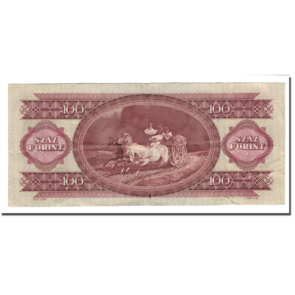 Biljet, Hongarije, 100 Forint, 1957-89, 1980-09-30, KM:171f, B