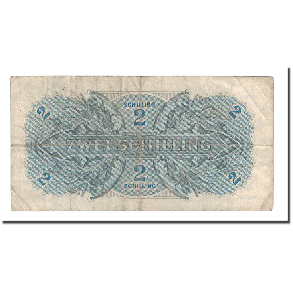 Banknote, Austria, 2 Schilling, 1944, KM:104a, VG(8-10)