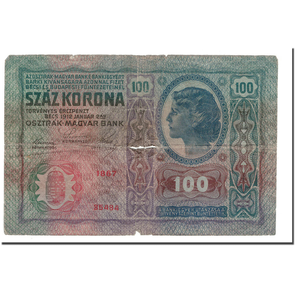 Billete, 100 Kronen, 1919, Austria, KM:55a, RC