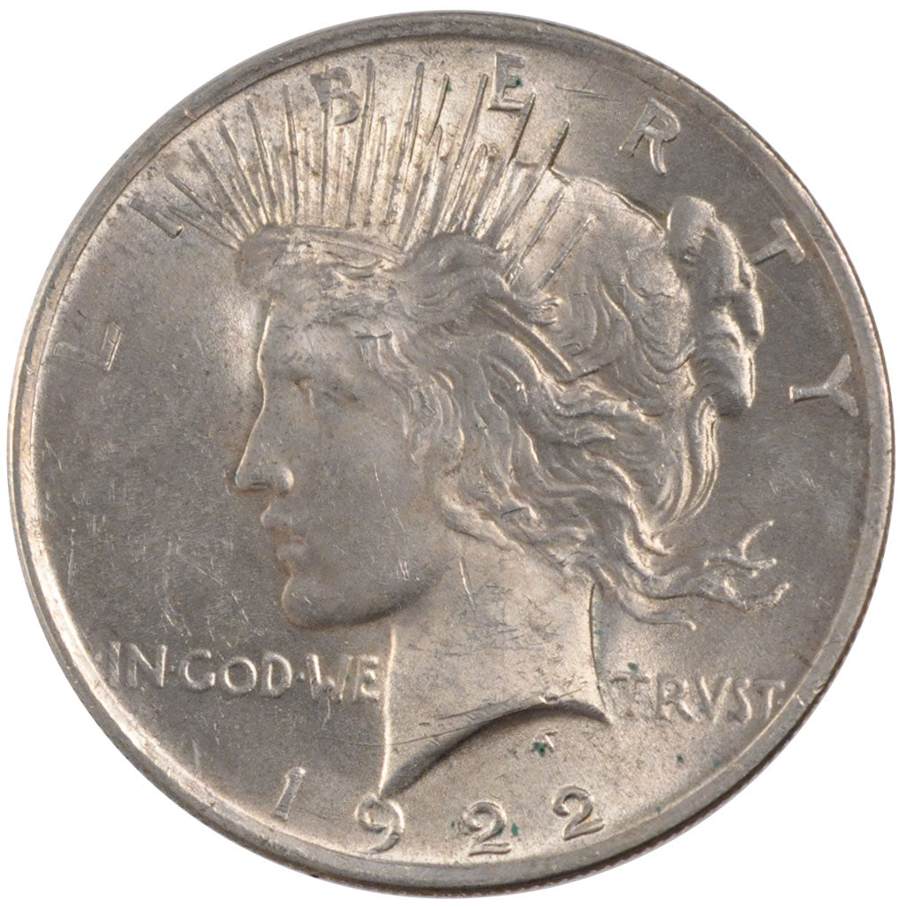 UNITED STATES, Peace Dollar, Dollar, 1922, U.S. Mint, KM #150, MS(60-62),...