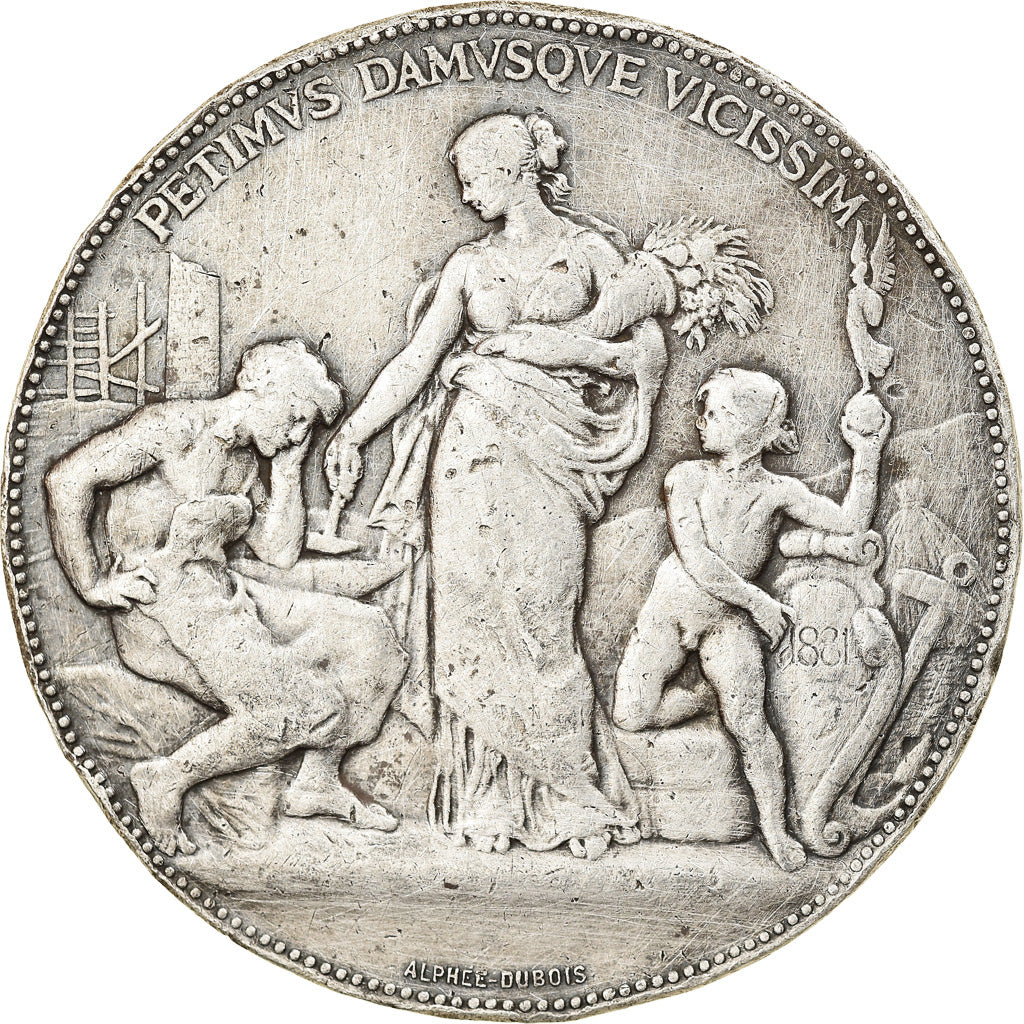 França, Medal, Seguros, Assurances contre l'Incendie, La Clémentine, 1881