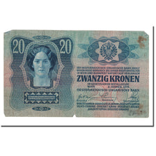 Banknote, Austria, 20 Kronen, 1919, 1913-01-02, KM:53a, VF(20-25)