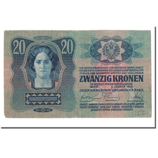 Banknote, Austria, 20 Kronen, 1919, 1913-01-02, KM:53a, VF(20-25)