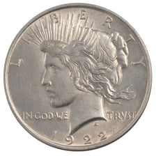 UNITED STATES, Peace Dollar, Dollar, 1922, U.S. Mint, KM #150, MS(60-62),...