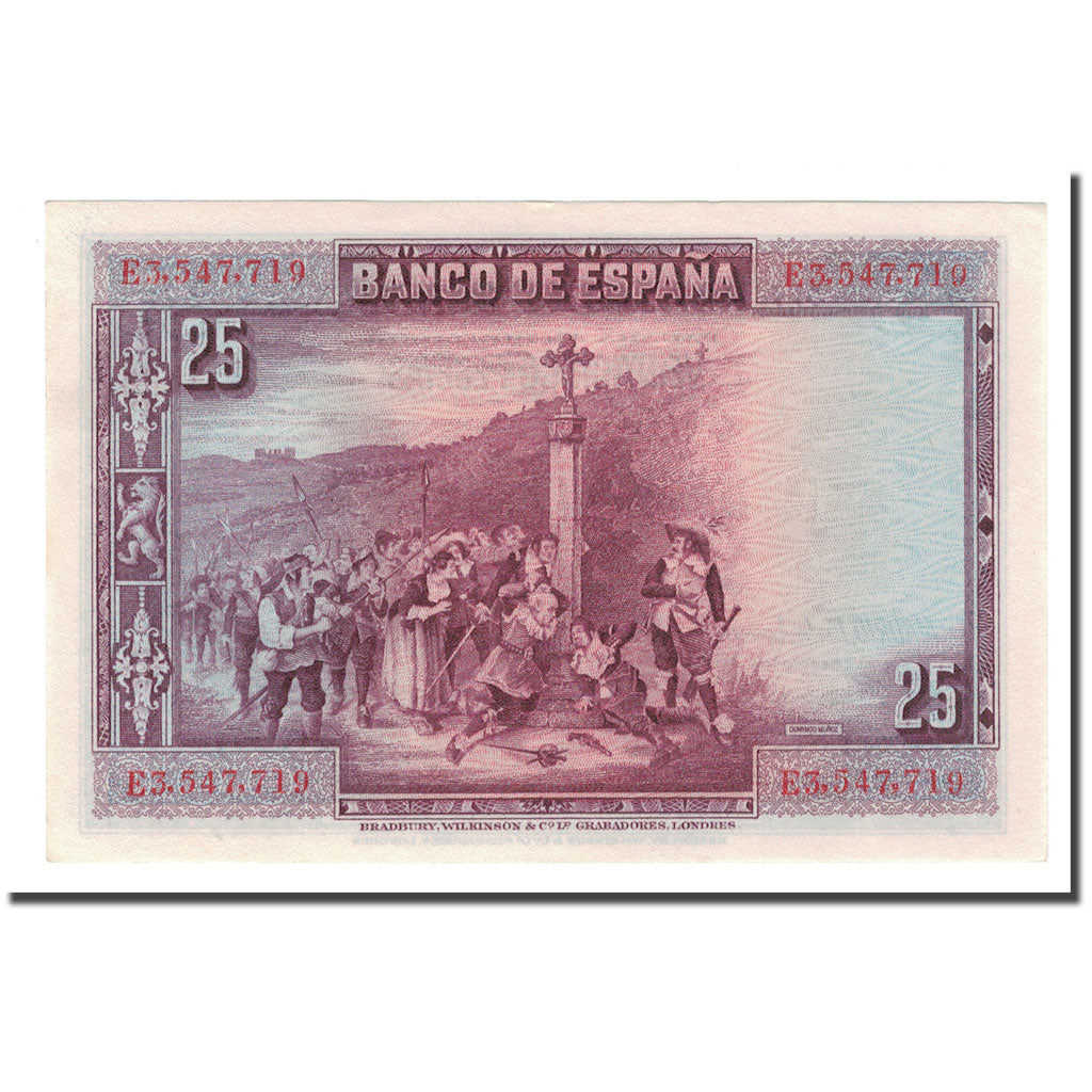 Banknote, Spain, 25 Pesetas, 1928, 1928-08-15, KM:74b, UNC(63)