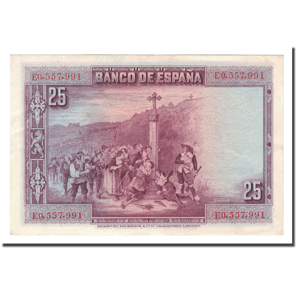 Banknote, Spain, 25 Pesetas, 1928, 1928-08-15, KM:74b, UNC(63)