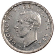 CANADA, Dollar, 1951, Royal Canadian Mint, KM #46, MS(60-62), Silver, 36, 23.32