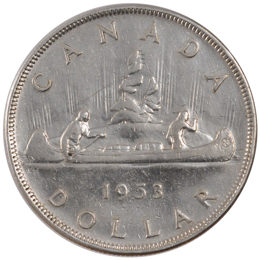Coin, Canada, Elizabeth II, Dollar, 1953, Royal Canadian Mint, Ottawa