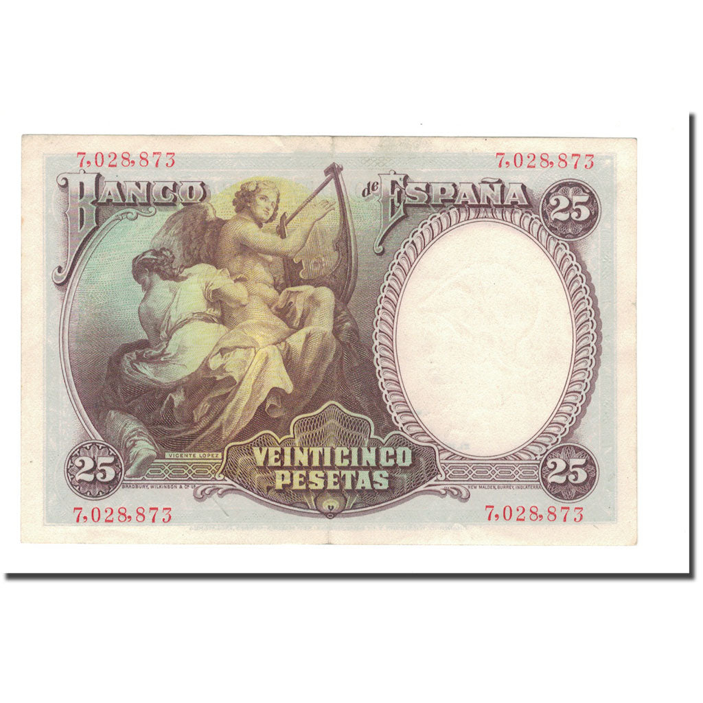 Banknote, Spain, 25 Pesetas, 1931, 1931-04-25, KM:81, EF(40-45)