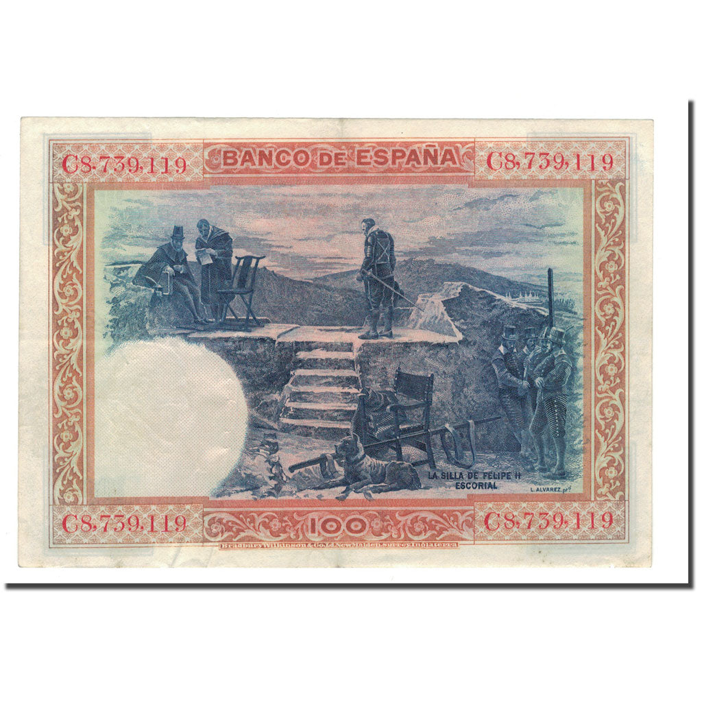 Banknot, Hiszpania, 100 Pesetas, 1925, 1925-07-01, KM:69a, EF(40-45)