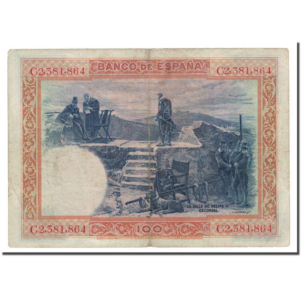 Banknote, Spain, 100 Pesetas, 1925, 1925-07-01, KM:69a, VF(20-25)