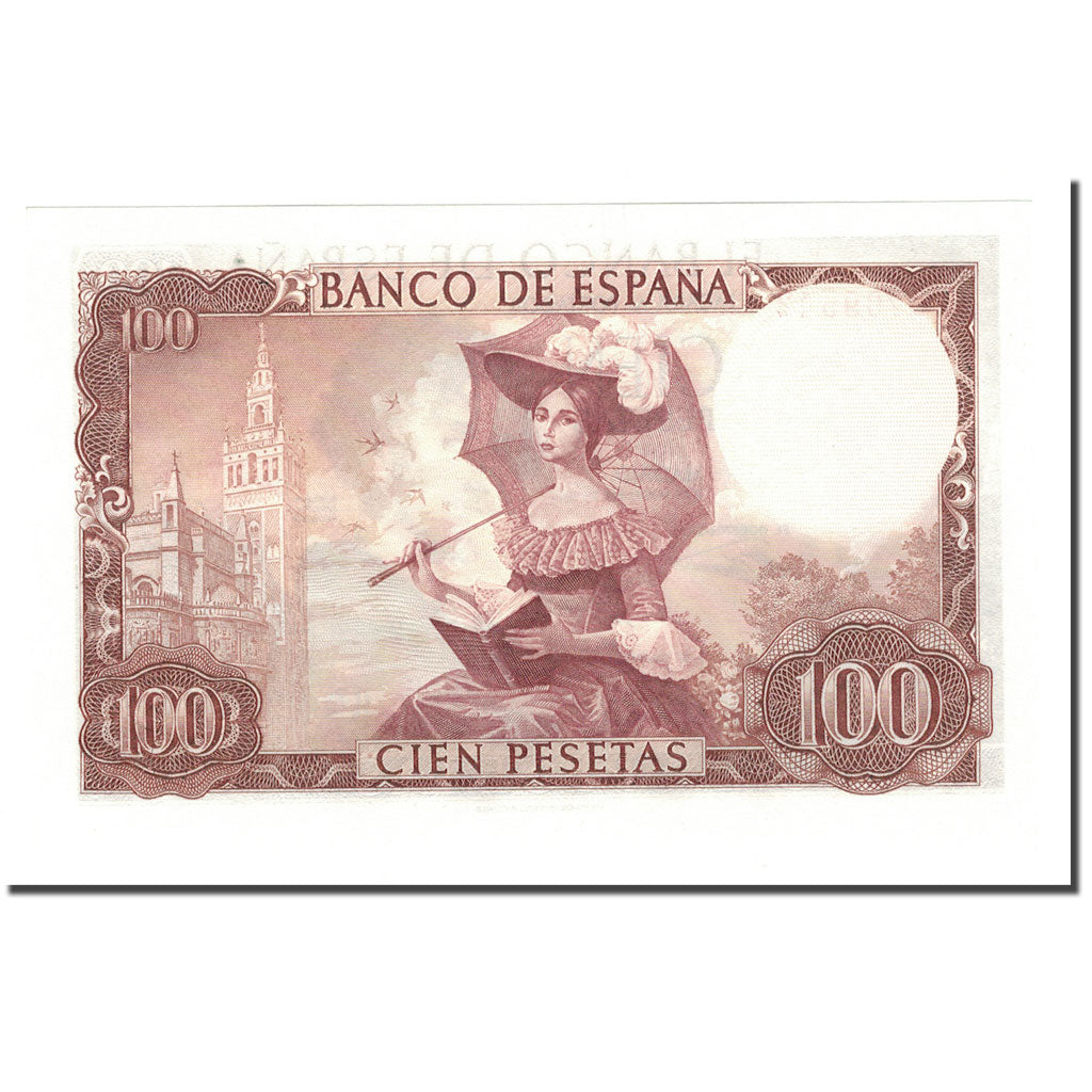 Geldschein, Spanien, 100 Pesetas, 1970, 1965-11-19, KM:150, UNZ