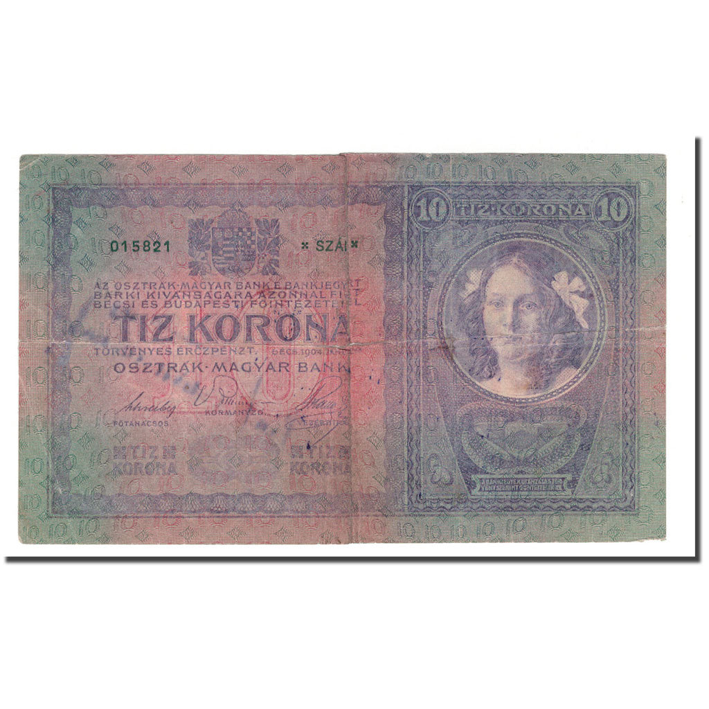 Banknote, Austria, 10 Kronen, 1904, 1904-01-02, KM:9, VG(8-10)