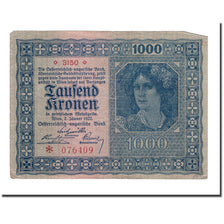 Banknote, Austria, 1000 Kronen, 1922, 1922-01-02, KM:78, VF(20-25)