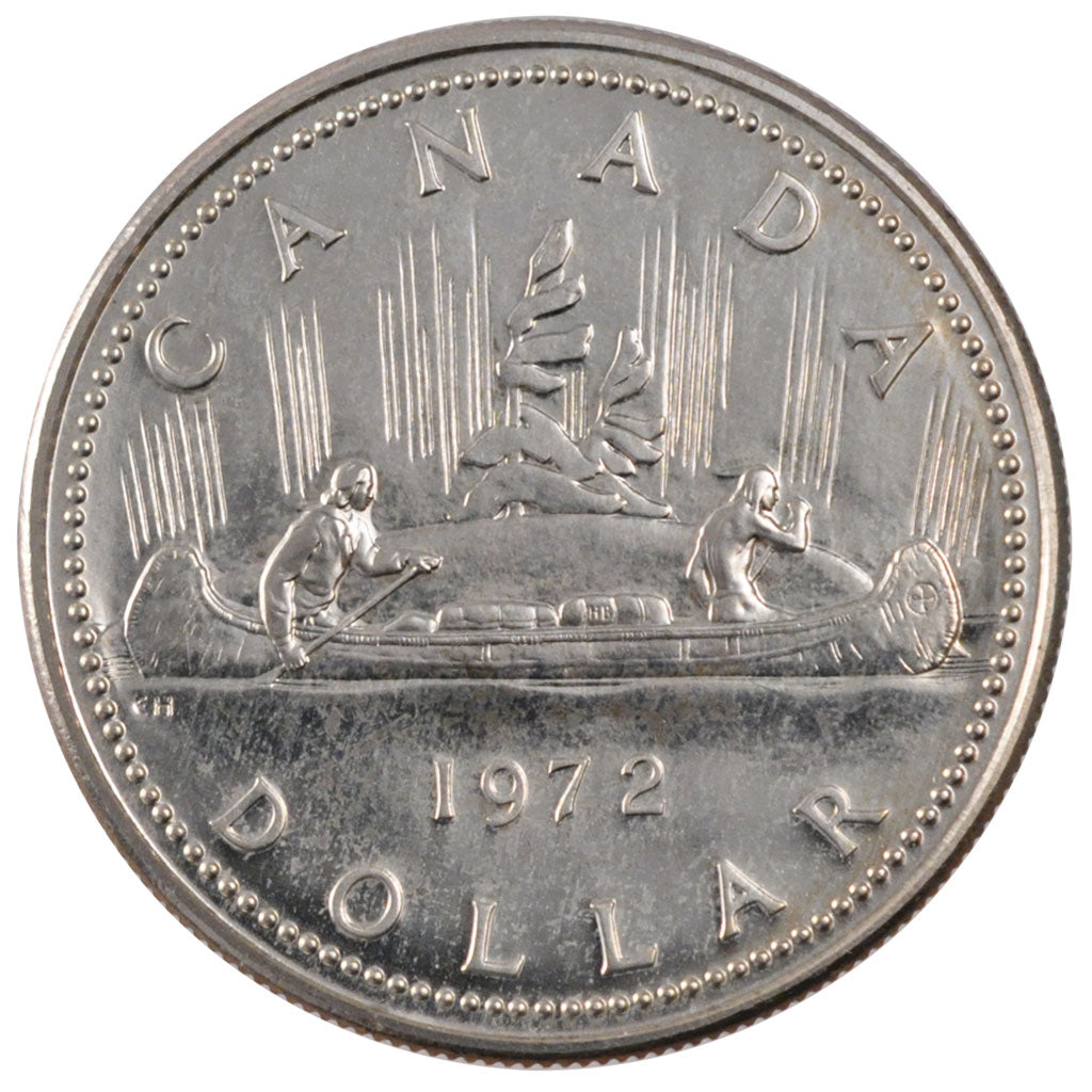 Canada, 1 Dollar, 1972, KM #64.2a, MS(60-62), Silver, 23.32