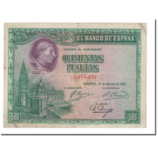 Banknote, Spain, 500 Pesetas, 1928, 1928-08-15, KM:77a, VG(8-10)