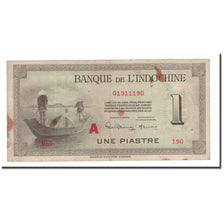 Banknote, FRENCH INDO-CHINA, 1 Piastre, 1945, KM:76b, VF(20-25)