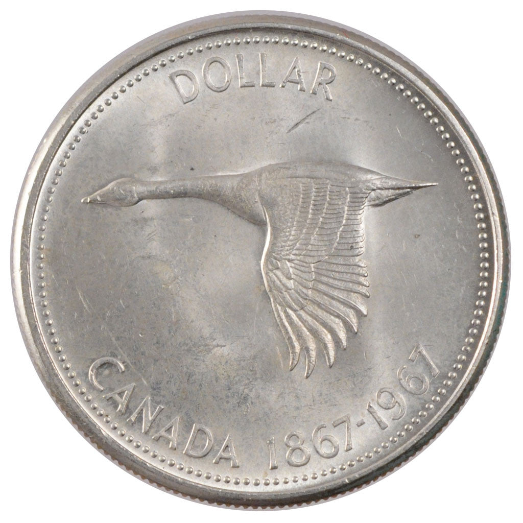 Coin, Canada, Elizabeth II, Dollar, 1967, Royal Canadian Mint, Ottawa