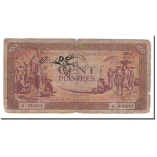 Billet, FRENCH INDO-CHINA, 100 Piastres, 1942-1945, KM:66, B