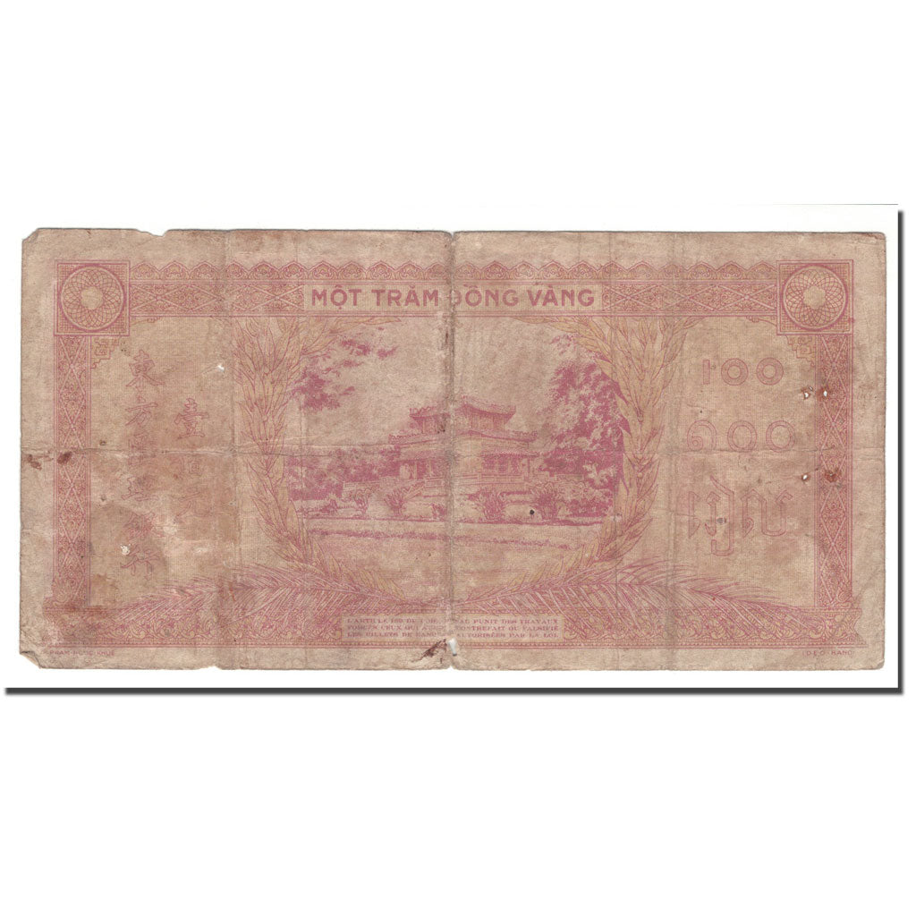 Geldschein, FRENCH INDO-CHINA, 100 Piastres, 1942-1945, KM:66, SGE