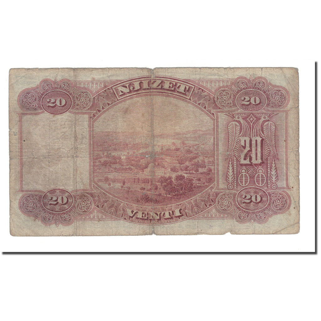 Banknote, Albania, 20 Franka Ari, 1945, KM:12a, VG(8-10)