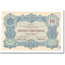 Geldschein, Montenegro, 10 Perpera, 1914, 1914-07-25, KM:18, SS