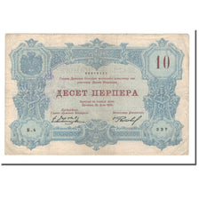 Banknote, Montenegro, 10 Perpera, 1914, 1914-07-25, KM:18, EF(40-45)