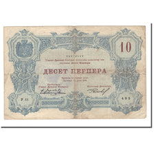 Banknote, Montenegro, 10 Perpera, 1914, 1914-07-25, KM:18, VF(20-25)