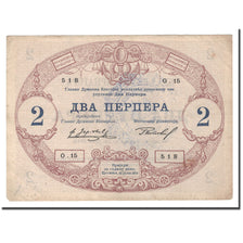 Banknote, Montenegro, 2 Perpera, 1914, 1914-07-25, KM:16, EF(40-45)