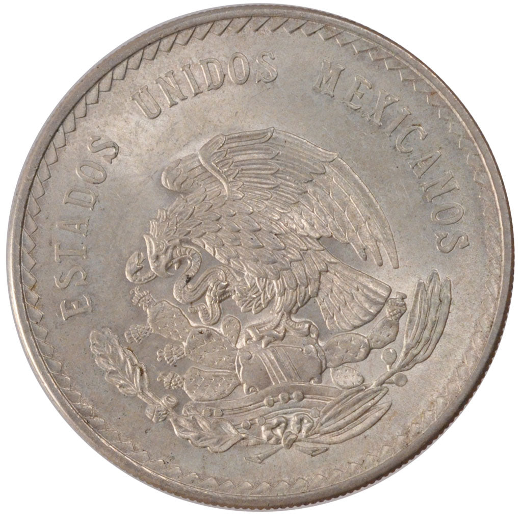 MEXICO, 5 Pesos, 1947, Mexico City, KM #465, MS(60-62), Silver, 40, 30.00