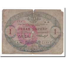 Banknote, Montenegro, 1 Perper, 1914, 1914-07-25, KM:15, VG(8-10)