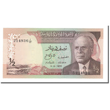 Banknote, Tunisia, 1/2 Dinar, 1972, 1972-08-03, KM:66a, UNC(65-70)