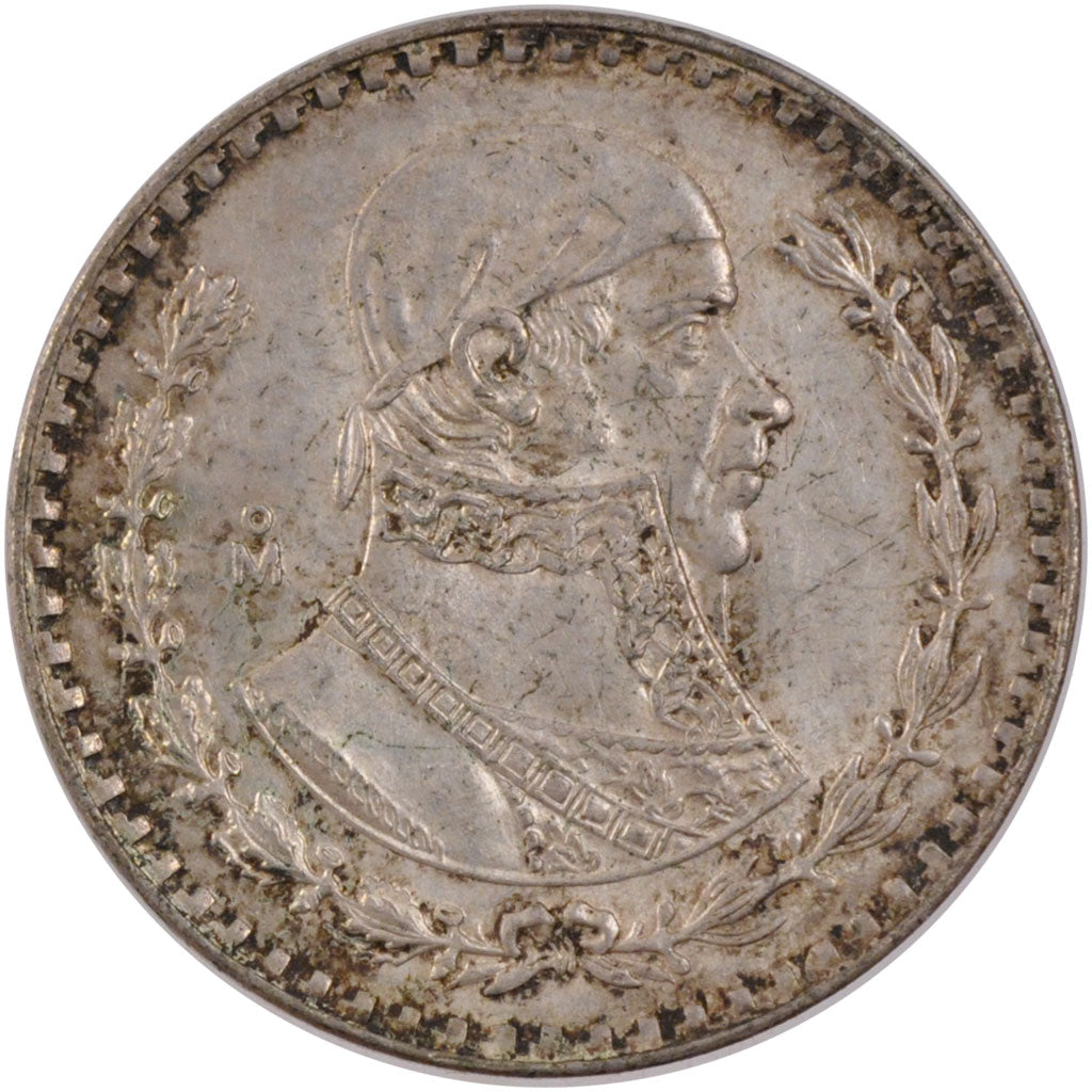 MEXICO, Peso, 1966, Mexico City, KM #459, AU(55-58), Silver, 34.5, 16.00