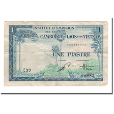Banknote, FRENCH INDO-CHINA, 1 Piastre = 1 Riel, 1954, KM:94, VF(20-25)