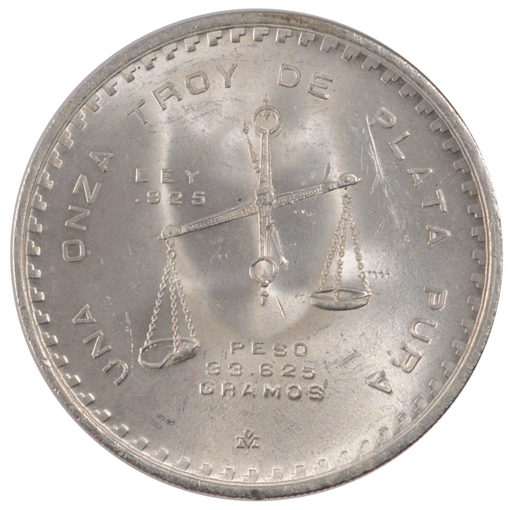 Coin, Mexico, Onza, 1979, Mexico City, MS(60-62), Silver, KM:M49b.4