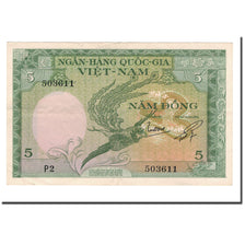 Banknote, South Viet Nam, 5 D<ox>ng, 1955, KM:2a, AU(55-58)